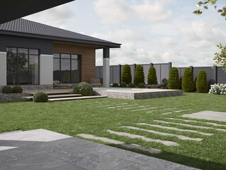modern-house-cottage-exterior-view-3d-illustration-3d-render
